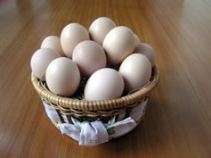貴重な烏骨鶏の卵を100%使用！
